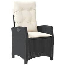 DYRJDJWIDHW Patio Rocking Chairs,Patio loveseat,Apartment Patio Furniture,5 Piece Patio Dining Set with Cushions Black Poly RattanSuitable for Patio, Garden, Gazebo Low