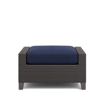 New Classic Furniture Skye Wicker Patio Ottoman (Set of 2), Blue – Wicker Ottoman Patio Footrest – Weather-Resistant Outdoor Footstool and Outdoor Foot Rest – Stylish and Durable Patio Ottoman
