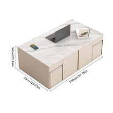 LICONG-2019 Tea Table Intelligent Tea Table Multifunctional Tea Table Lifting Tea Cart, Suitable for Living Rooms and Offices Side Table