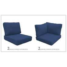 TK Classics Florence Cushions for Patio Furniture Navy