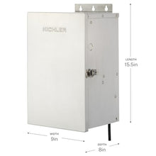 Kichler Pro Contractor Series 15V Transformer in 900W Stainless Steel for Wet Locations, (9"x 8" x 15.5"), 15PC900SS