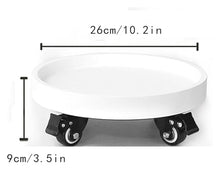 QUANGJN Heavy Duty Plant Caddy with Wheels 120Kg Capacity Rolling Plant Stand for Large Potted Plants,M