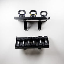 PRx Performance Wall Mounted Dumbbell Storage Shelf Black