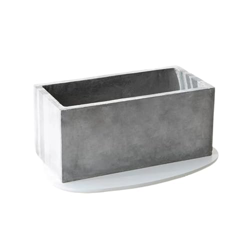ZOCWJK Planter Pots Plant Pots Rectangular Cement Flower Pots Large Outdoor Indoor Flower Green Cultivation Planters Solid Color Simple for The Garden/Home/Office Flower Plant,J