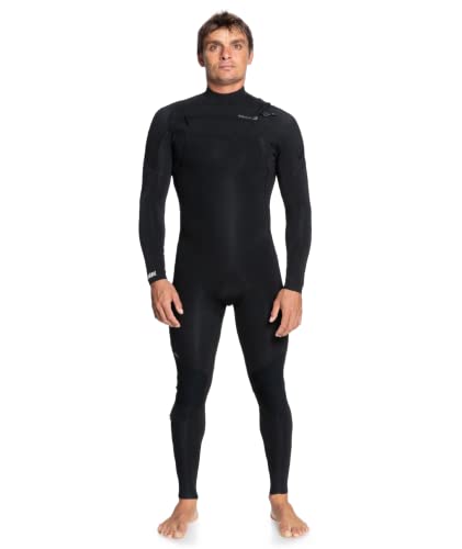 Quiksilver Mens Everyday Sessions 5/4/3 Chest Zip Wetsuit Black Large