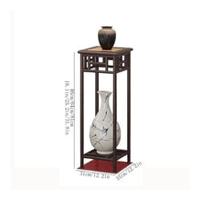 LUYOUBOZHU Vase Stand New Chinese Living Room Decorative Bonsai Table, Ancient Style Light Luxury Plant Display Stand(Large)