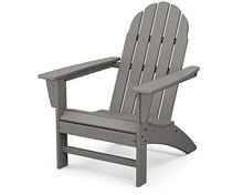 POLYWOOD Vineyard 6-Piece Adirondack Chair Conversation Set with Fire Pit Table