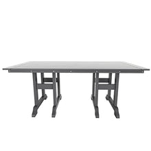 WO WESTIN OUTDOOR HDPE Laguna 38" X 73" Rectangular Dining Table,Gray