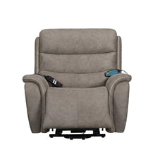 Folu Power Lift Recliner Chair with Heat and Massage, Gray Polyester Blend