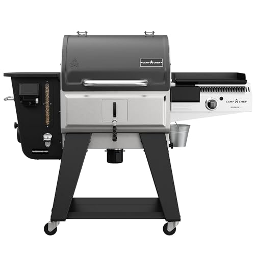 Camp Chef Woodwind Pro 24 Pellet Grill & Smoker with Sidekick Flat Top - Black
