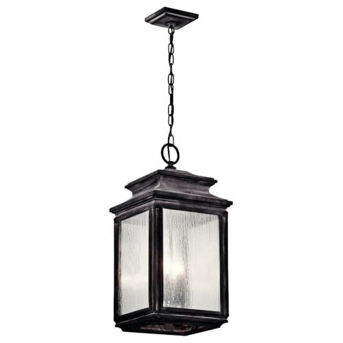 Bailey Street Home 4 Light Outdoor Pendant 23 inches Tall by 11 inches Wide-Weathered Zinc Finish Traditional Outdoor Hanging Pendant 147-Bel-1634855