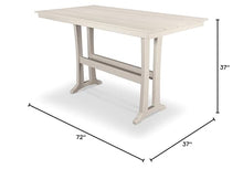 Trex Outdoor Furniture™ Farmhouse Trestle 37" x 72" Bar Table in Sand Castle