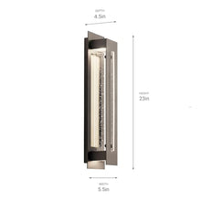 Kichler River Path LED Outdoor Wall Sconce Light, Olde Bronze