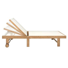 JONATHAN Y Trabuco 5-Position Adjustable 2-Pc Acacia Set, White/Teak