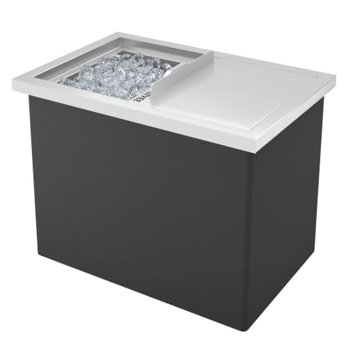 JustSmart 115.7 QT Large Capacity Drop in Ice Chest with Sliding Cover