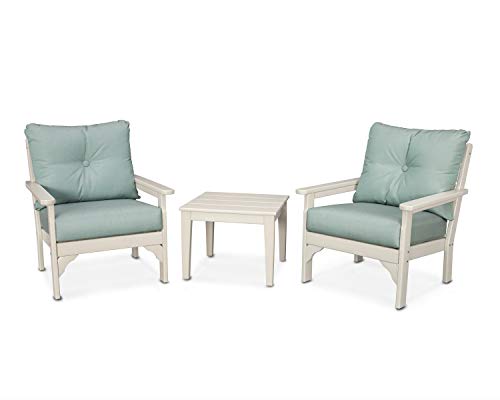 POLYWOOD® Vineyard 3-Piece Deep Seating Set in Sand/Spa
