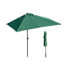 Retractable Awning,Awnings for Patio Waterproof,Adjustable Outdoor Umbrellas for Patio with Support Pole Stand,Sun Shade Awning Cover,for Backyard, Garden, Balcony,No Base (Color : Dark Green 250CM)