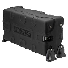 KICKER 10-Inch Loaded Premium Marine Sub Enclosure Bundle with 4ohm Passive Radiator & 51KXMA15001 Marine Amp