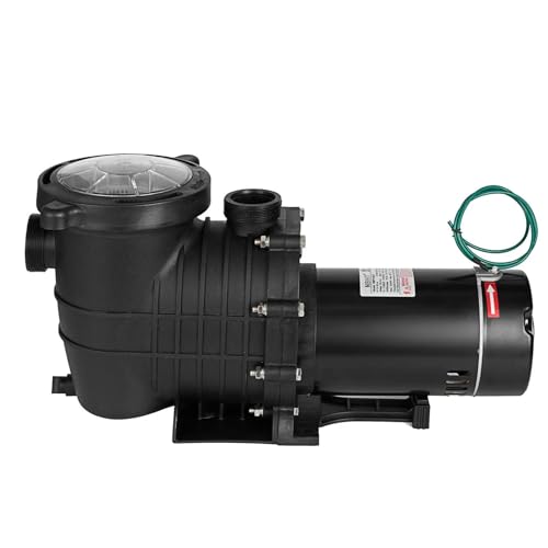 2HP Swimming Pool Filter Pump Motor W/Strainer Hi-Flo Aquarium Water Pumps For Ground Pool Purifier Water Circulation Pool Pump(1.5HP 115V-230V)