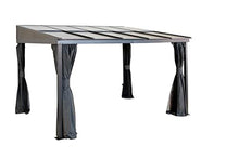 Sojag Pompano 10x12 Ft. Wall Gazebo Gray
