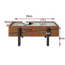 DINBOZ26X Living Room Table Modern Minimalist Adjustable Square Coffee Table Set Space-Saving Design for Small Living Rooms Outdoor Side Table