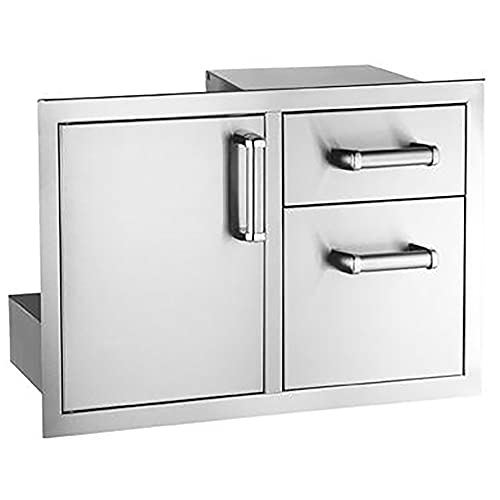 Fire Magic Premium Flush 30-inch Access Door & Double Drawer Combo with Soft Close - 53810sc