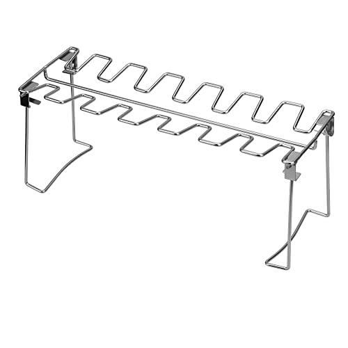 NRFJFOP BBQ Grilled Chicken Wings Rack Non-Stick Grill Stainless Steel Pork Ribs