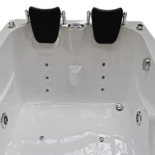 SIMBASHOPPING USA HAVANA Whirlpool Corner Bathtub Hydrotherapy Hot Tub 66.5" 2 Person