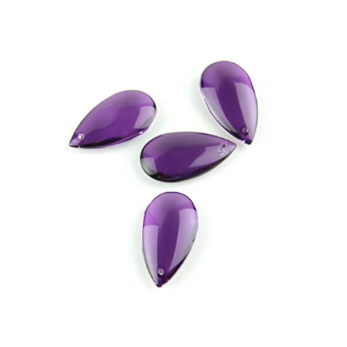 38mm/50mm Dark Purple Water Drop Prisms for Lighting Crystal Chandelier Suncatcher Ornament Lighting Lamp Hanging Decoration,50mm 100pcs