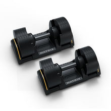 Matrix Fitness DB50 Adjustable Dumbbells 50 lb Black