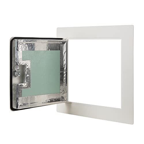 LINHDOR LW Exterior Metal Access Door W/Neoprene Gasket & Keyed Cylinder Lock USA Made Product (Insulated, 24x24)