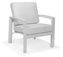 Winston Whitlock Cushion Lounge Chair Smooth White/Canvas Natural