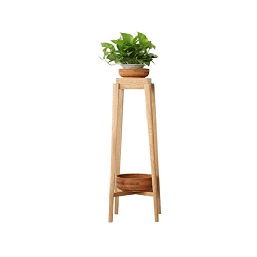 ZOCWJK Plant Stands,All Wood Flower Stand,Multi Purpose Coination Shelf Flower Pot Shelfnishings/Wood Color/100Cm,