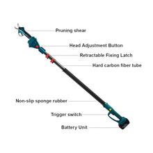 YUEWO Cordless Electric Pruner Kit 1 Inch Pruning Shears and Handheld Electric Chain Saw with 6.99 Feet Foldable Extension Pole SK5 Blades
