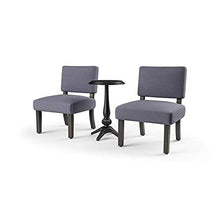 Furniture of America Jetson 3-Piece Wood Accent Table and Chair Set Grey
