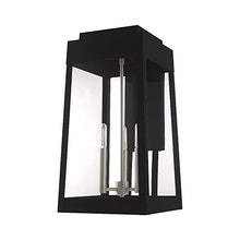 Livex Outdoor Wall Lantern 20" Three Light Satin Brass