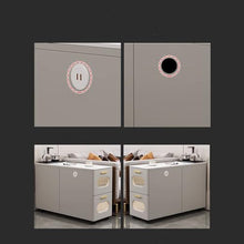 WGTYOA Cream Wind Sofa Side Cabinet a Few Tea Table Living Room Seam Bedroom Bed Movable