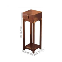 WOAITIANTIAN Vase Stand Living Room Floor Standing Plant Stand with Drawers, Study Tea Room Decor Rack