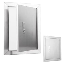 ZIMGOD Stainless Steel Access Door for Outdoor Kitchen BBQ, Recessed Access Panel with Push Latch, Ceiling Wall Hole Cover, Attic Bathroom Inspection Doors(90x100cm (35x39in))