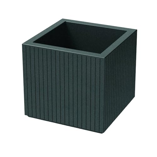 Coro Square Flower Pot Graphite Diameter 40 x 36 cm