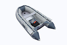 Boatify 8.9 ft Inflatable Dinghy Pontoon Boat with Aluminum Floor Red