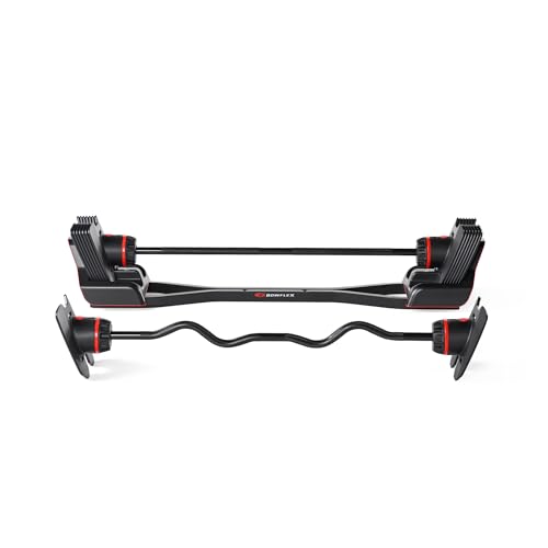 Bowflex SelectTech 2080 Barbell with Curl Bar Black