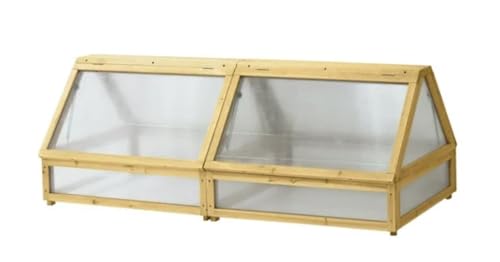 VegTrug Cold Frame for Classic Medium 1.8m Raised Bed, Natural - Durable Wooden Gardening Cover Compatible with Raised Beds for Plant Protection & Extended Growing Season