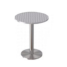 JOSOGO Stainless Steel Workbench Foldable Kitchen Work Table,Outdoor Dining Set, Silver Anodized Aluminum, Stackable Chairs, Weather-Resistant, for Garden, Patio, Balcony(C70CM)