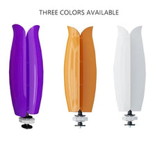 OLONETO 1500W Tulip Type Vertical Axis Wind Turbine Kit 12V/24V with MPPT Controller Breeze Start Power Generation System Wind and Solar Complementary Power Supply System (Color : White, Size : 12V)