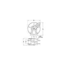 Reelcraft Spring Return Hose Reel,1/2" MNPT,50 ft DP7850 OMP - 1 Each