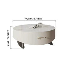 DIEYPOL Coffee Table Coffee Table Storage Round Coffee Table Living Room Home Tea Table Simple Shape Coffee Table Mesa para Centro De Sala(A)