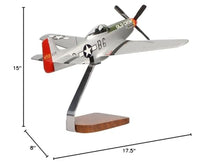 High Flying Models North American P-51 Mustang Mahogany Sculpture Multicolor