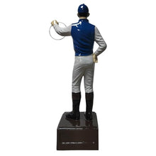 Classic Lawn Jockeys Blue Garden Statue Lawn-Jockey, 36" Height