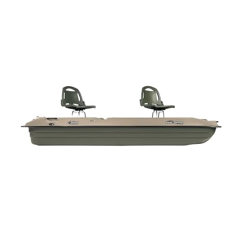 Pelican Bass Raider 10E Angler Fishing Boat 10.2 ft Khaki Beige